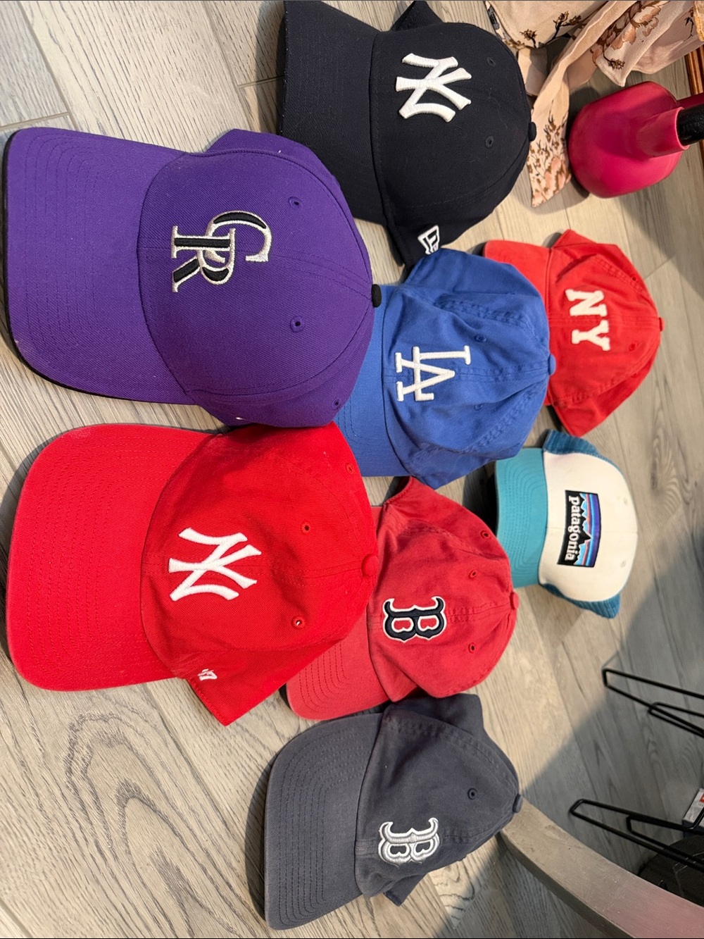 Bundle of ball caps